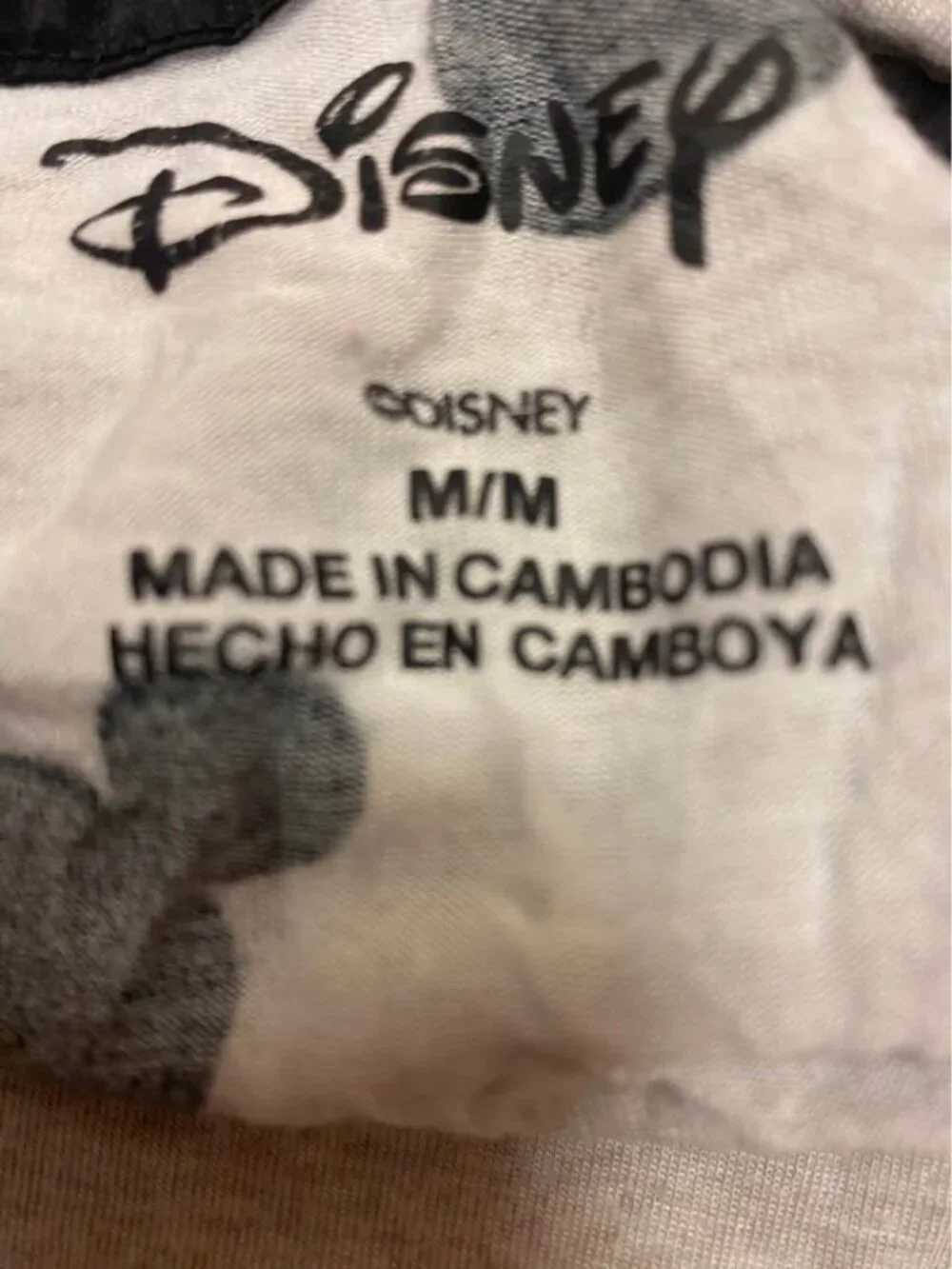 Disney Mickey Mouse Sleepwear Set Gray & Black Pajamas Shorts Size Medium - Picture 2 of 6